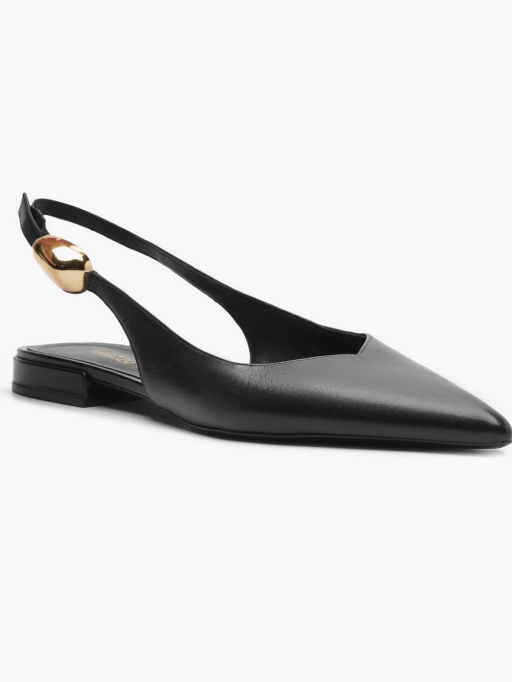 Arezzo Farrah Slingback Pointed Toe Flat NWOT Quiet Luxury Old Money Elegant